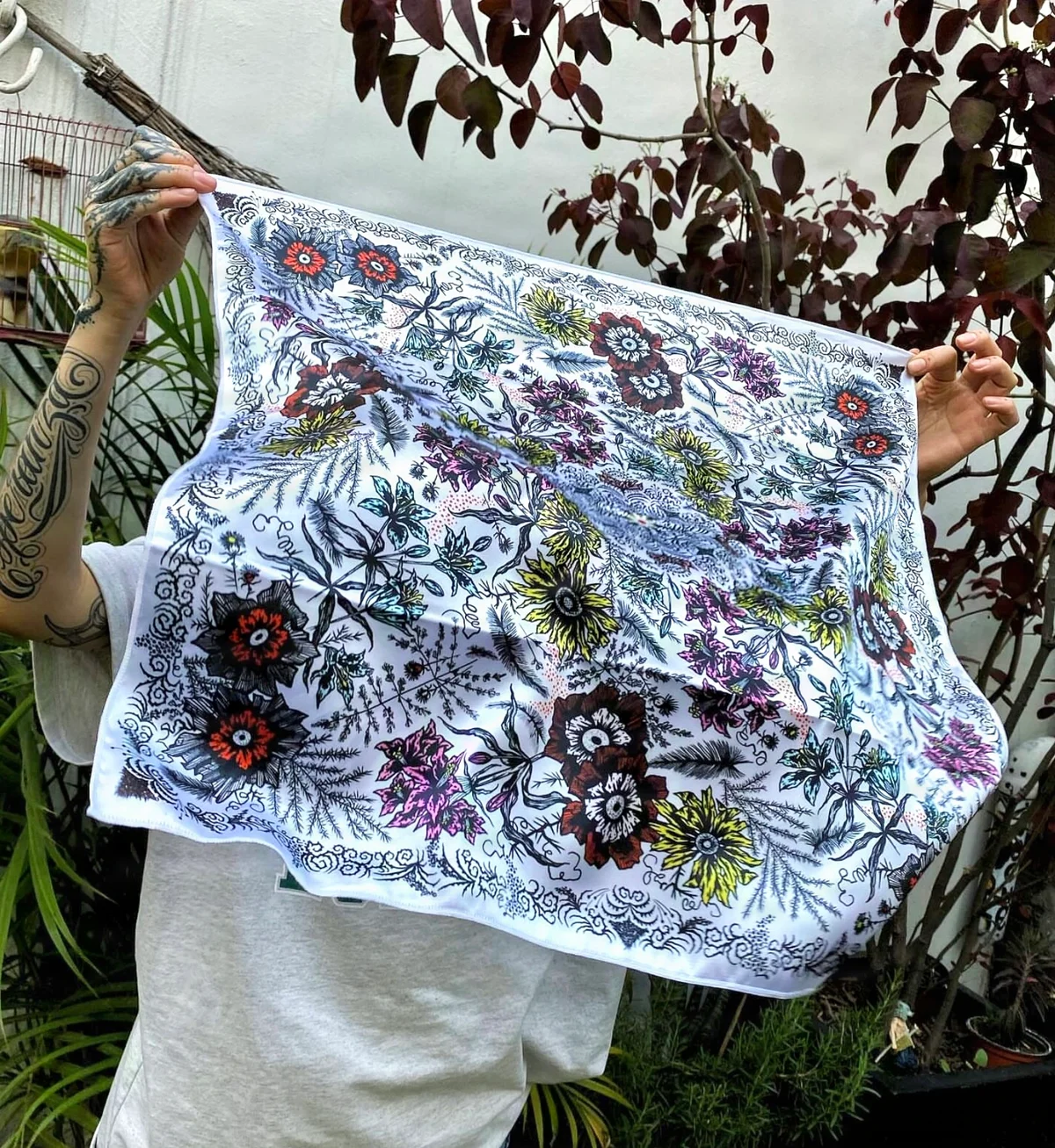 Pañuelo Flores — Aplicación