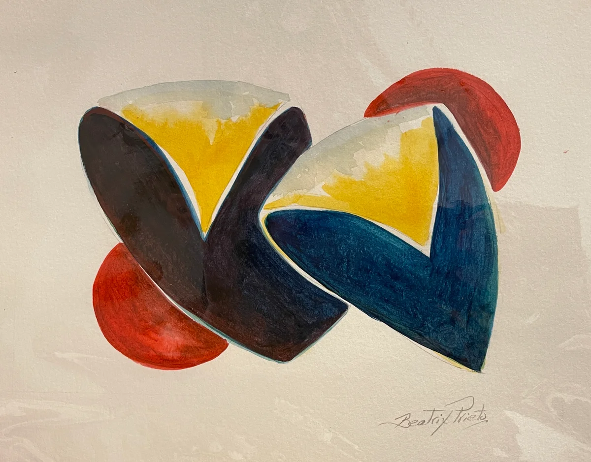 Acuarela Dos Corazones # 13