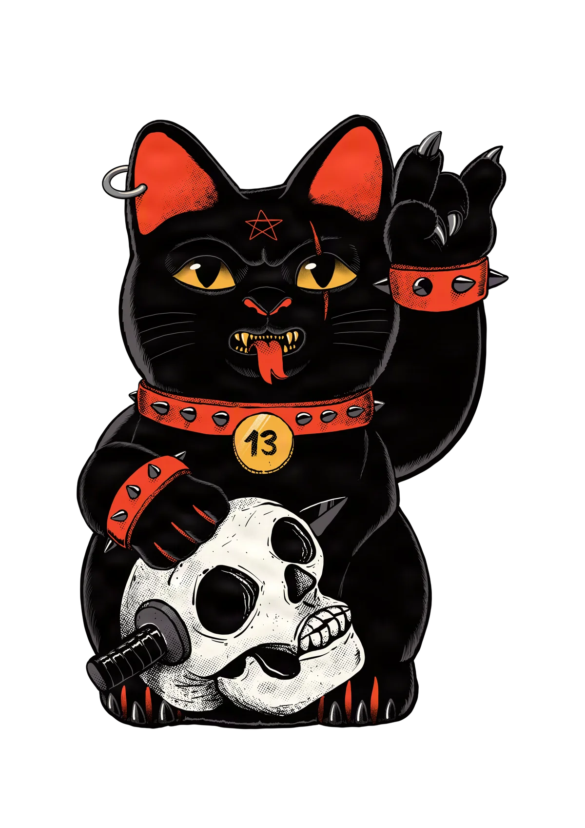 Black Unlucky Cat