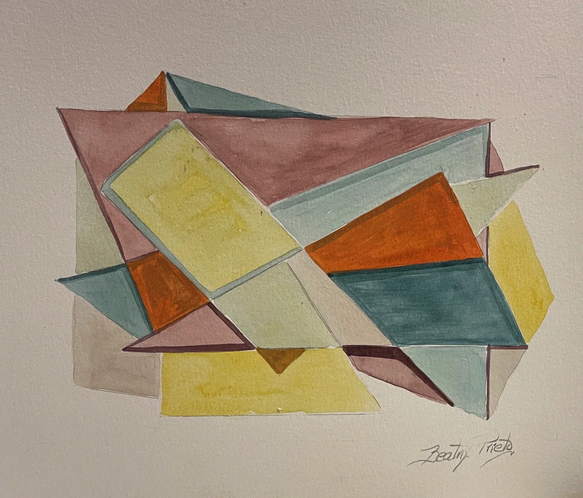 Abstracto Geometrico 11 Colores Pastel