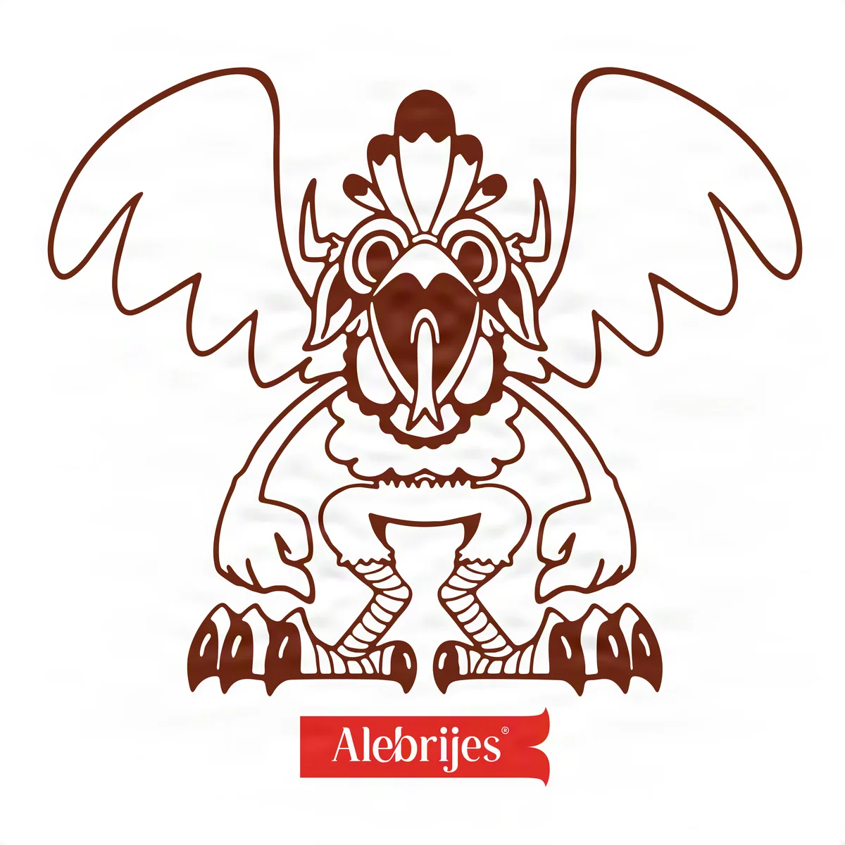 Alebrije Pájaro cartoon. Remix 02.