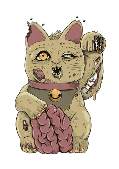 Zombie Unlucky Cat