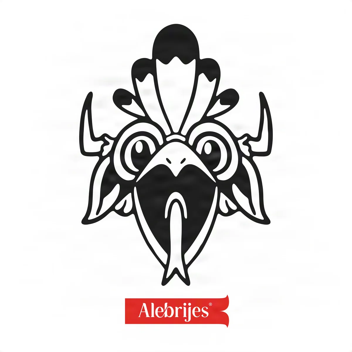 Cabeza de Alebrije Pájaro cartoon. Remix 04.