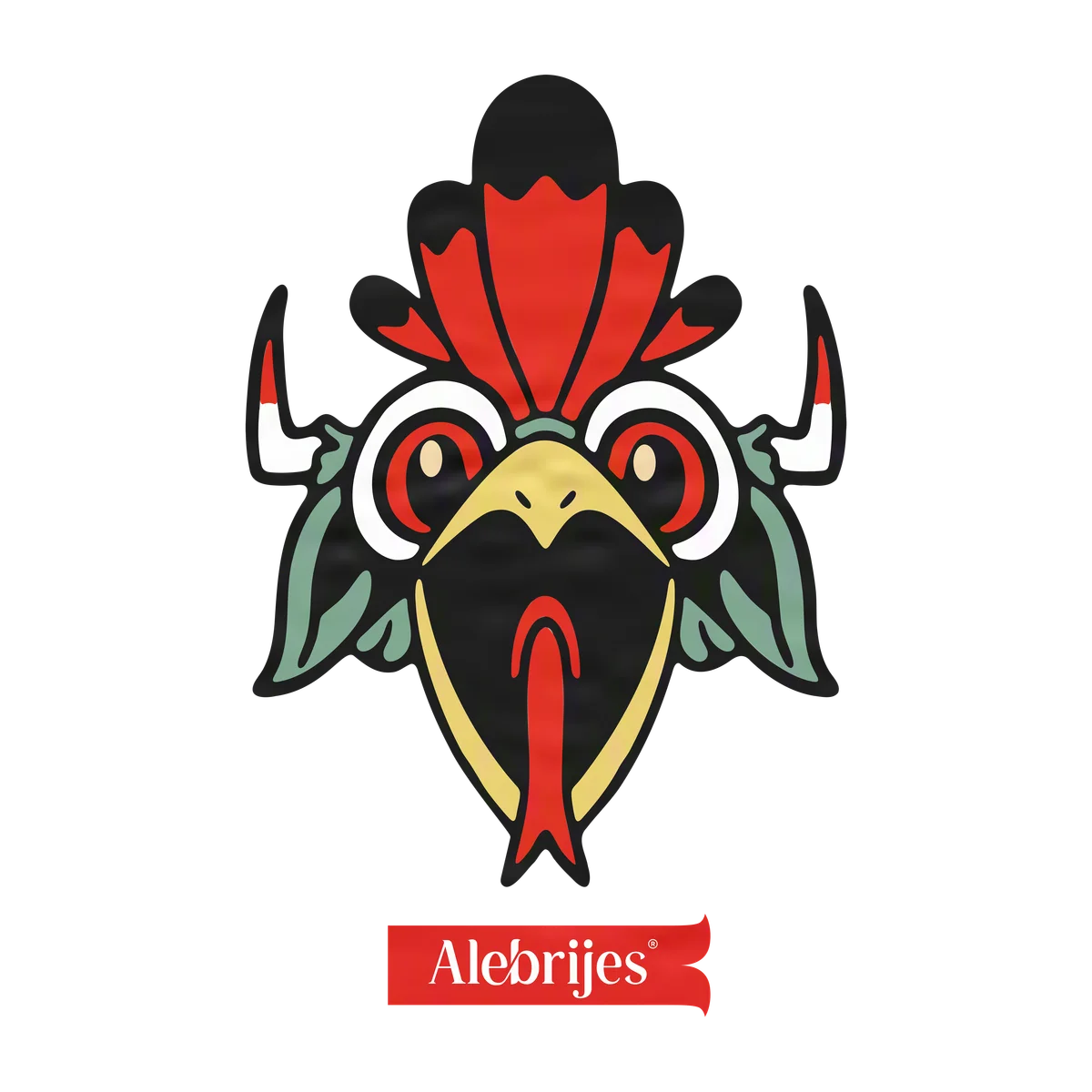 Cabeza de Alebrije Pájaro cartoon. Remix 03.