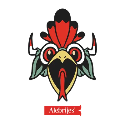 Cabeza de Alebrije Pájaro cartoon. Remix 03.